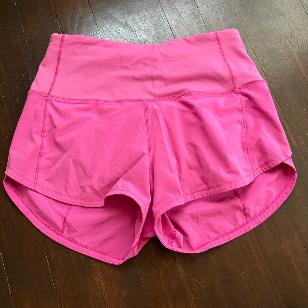 Lululemon Athletica Pink Athletic Shorts Moisture-Wicking